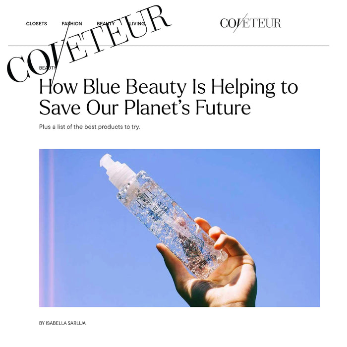Jill Turnbull Beauty's botanical haircare products featured in COVETEUR Magazine plant-based, ocean-safe formulas developed by a professional hairdresser for performance and sustainability.