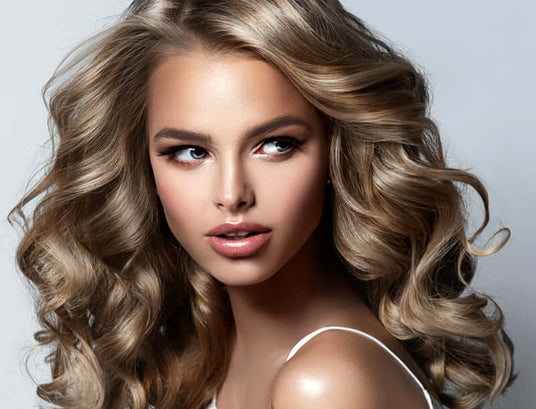 blonde curly texture