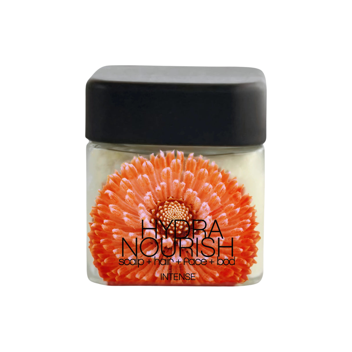 Discover head-to-toe hydration with our Intensive Hair + Body Moisturizer. One jar does it all: nourishes the scalp, revitalizes hair, and hydrates skin. Made with aloe vera, algae, and shea and cocoa butters, it's a multi-use wonder. Niacinamide and caffeine refine skin tone and boost elasticity. Peptides and organic nutrients leave your skin smooth, firm, and touchable.