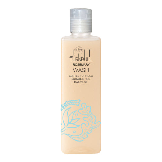 Botanical haircare Our restorative Rosemary WASH shampoo delivers a rich source of antioxidants supercharged with Biotin Liposomes. It's more than a cleanse; it's a revitalizing botanical haircare experience that boosts hair density, protects against environmental stressors, and delivers powerful rejuvenating benefits every time you wash.