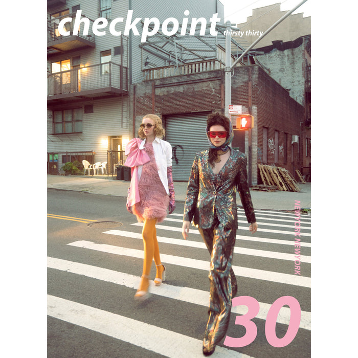 Editorial feature in Checkpoint Magazine with hair styled by Jill Turnbull using her botanical haircare professional, ocean-safe formulas rooted in decades of experience.