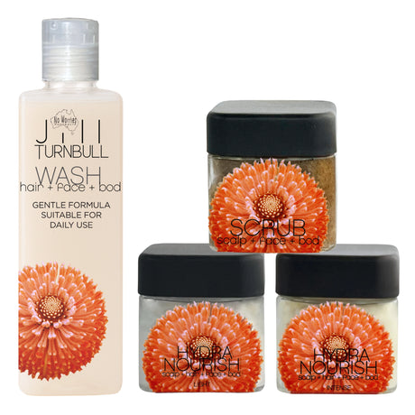 The Botanical Spa Collection: Multi-Tasking Beauty Essentials for Scalp, Hair, Face, and Body. Designed to nourish your scalp, rejuvenate your hair, and hydrate your skin.