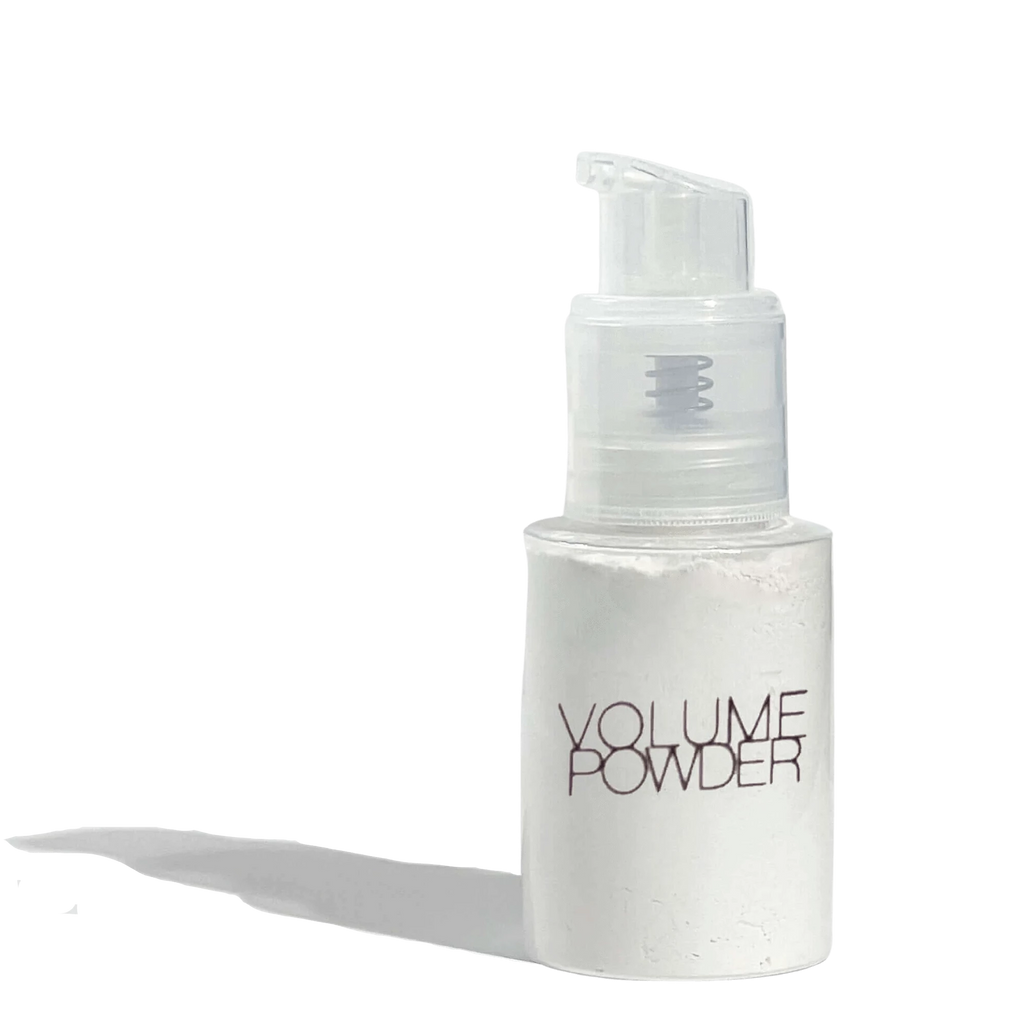 VOLUME POWDER is an organic vegan dry shampoo and styling powder that gives excellent lift and volume while absorbing excess oils.   VOLUME POWDER comes two sizes: 4oz Refillable Spray and 2oz Travel Shaker with Refill - pick below.