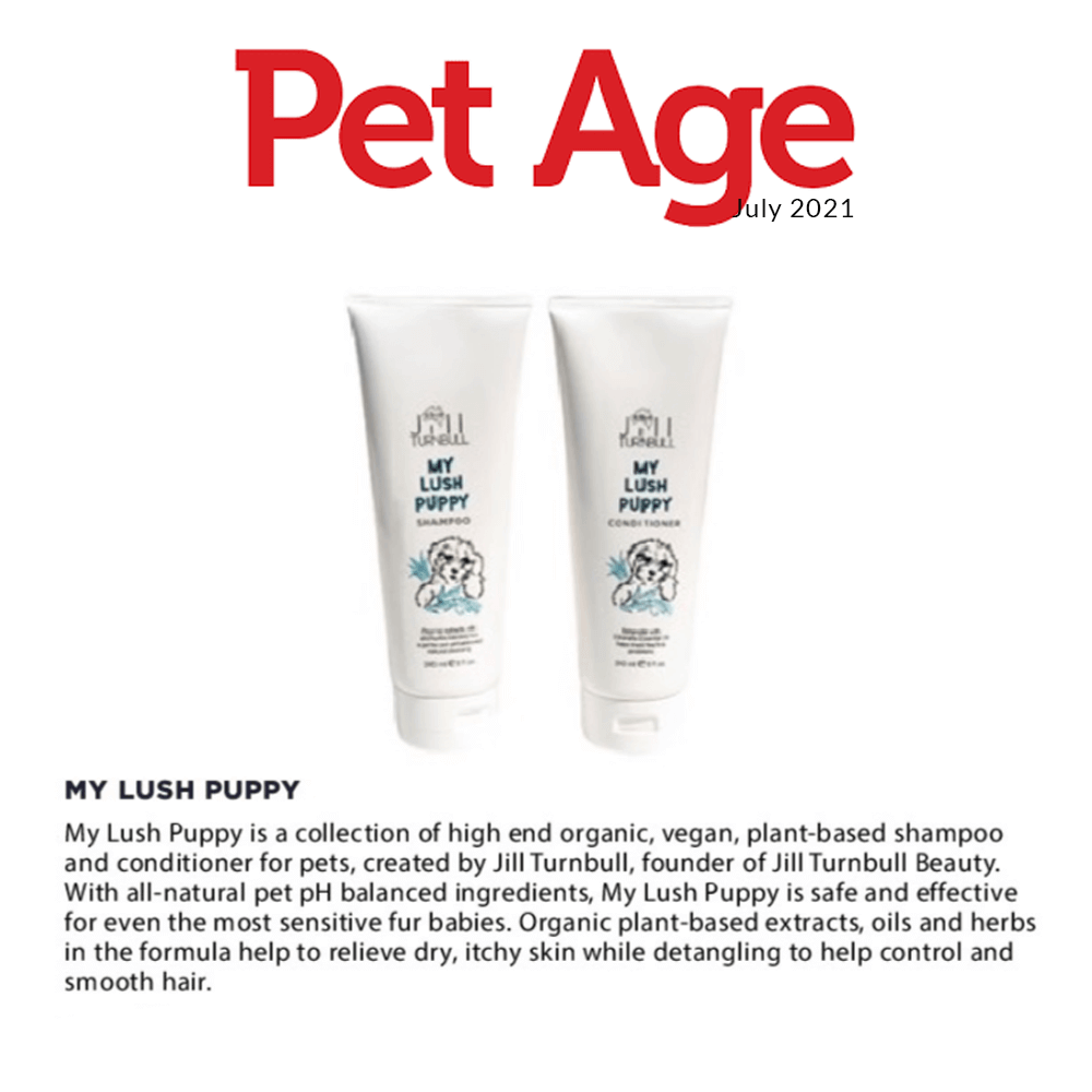My Lush Puppy is a collection of high end, vegan, plant-based shampoo, and conditioner for pets, created by Jill Turnbull, founder of Jill Turnbull Beauty. With all-natural pet pH balanced ingredients, My Lush puppy is safe and effective for even the most sensitive fur babies. Organic plant-based extracts, oils and herbs in the formula help to relive dry, itchy skin while detangling to help control and smooth hair.